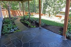 Slate patio