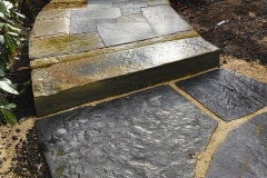 Sandstone step and walkway