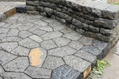 Basalt patio and wall