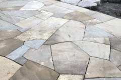 Sandstone patio, basalt table