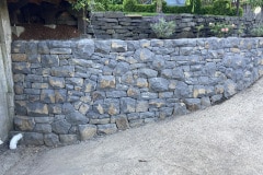 basalt retaining wall