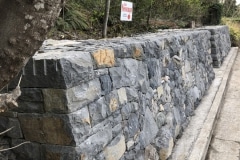 6' basalt retaining wall