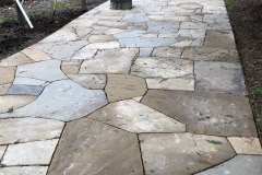 Sandstone patio, basalt table