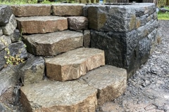 Basalt steps.